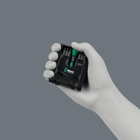 Hand holding Tool-Check Modular Set 1 Bundle With Micro Module L-Key Hex-Plus 1 Adapter 9549 And Flexible Hinge 9550