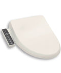 Straight Up Comfort Heated Bidet Toilet Seat Featuring Advanced Warm Water Washing Functionality And Internal Air Purification In A Durable Off White Design.