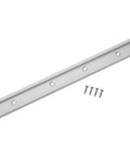 Aluminum T Slot Miter Track Jig with screws for woodworking tables, featuring multiple mount holes.