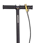 Close-up of PCP Air Pump 3-Stage High Pressure Hand Pump For Airguns Up To 3600 PSI, showing handle and hose connection detail.