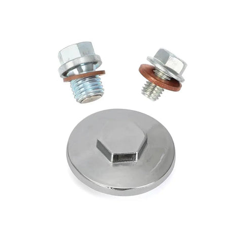 Grab This Slick Magnetic Oil Drain Kit For Your 139QMB or GY5 Q139 Scooter! Fits Perfectly On 50cc And 150cc Engines To Catch Gunk And Keep Your Oil Flawless While You Ride Tough All Day Long Without Issues Or Breakdowns On The Road. silver magnetic oil drain plug kit with copper washer for scooter engines