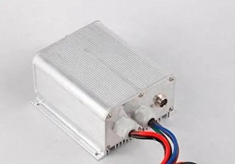 Heavy Duty Dc 48V Horizontal Air Conditioner Compressor R134a Cooler For Ev Truck Cabin Electric Forklift Excavator Military Recreation Built Tough Climate Control Straight Swap Upgrade with aluminum casing and wiring connectors.