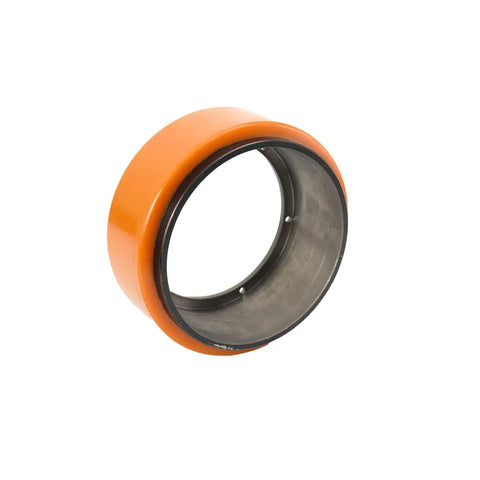 Premium Drive Wheel For MT15 And PU Replacement Fits Electric pallet Jack Trucks durability, 210 mm orange polyurethane wheel.
