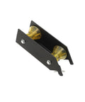 Slick Hand Crank Water Well Pump Puller And Cable Rollers with yellow guide rollers for safe wire handling.