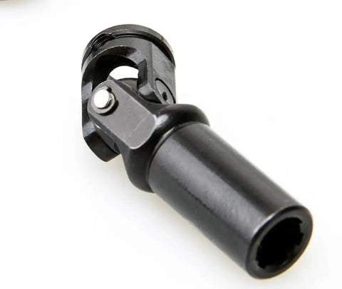 Heavy Duty Stainless Steel Drive Shaft Set For 1/10 Rc Crawler Upgrade Parts Fits Axial Scx10 Trx4 with black precision connector