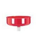 Red 275640 Replacement Drain Bowl for 3601 Waste Oil Drain System, 14-inch high capacity steel bowl for Lincoln 3601 fluid drain.