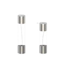 Two different sizes of glass tube fuses from the Glass Tube Fuse Assorted Kit for Electronics and Vehicles 5x20mm and 6x30mm Fast Blow Fuses.