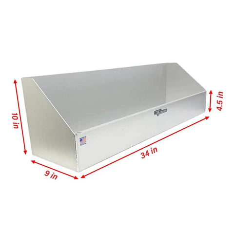 Aluminum Jack Stand Rack Holder Shelf For Trailer Garage Keeps Your Garage Clutter Free While Holding Up To Four Jack Stands 34 By 9 By 10 Inches Silver Made In USA Pre Drilled Mounting Holes Organizer For Race Car Hobby Shop