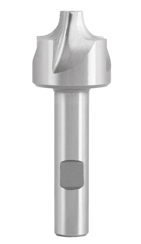 High Speed Steel Corner Rounding End Mill 5/16 Inch Radius 1/2 Inch Shank 1 1/8 Inch Largest Diameter 3 1/4 Inch Overall Length Right Hand Cut Formed Radius Cutter for Milling Rounded Corners