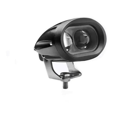 Side view of Blue LED Forklift Spot Light N45ZR2 Compatible Concentrated Blue Beam with mounting bracket