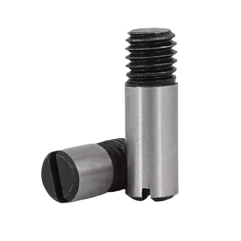 Built Tough 45 Steel Outside Thread Solid Dowel Pins With Slotted Head For Precise Positioning And Reliable Roll Shaft M4 Through M20