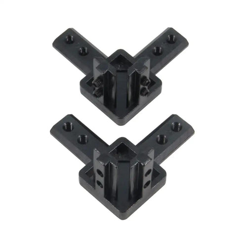 4 Pack Black 4040 Series 3-Way End Corner Bracket With M6 Screws For 8mm Slot T-Slot Aluminum Extrusion Profiles Heavy Duty Zinc Alloy Rust