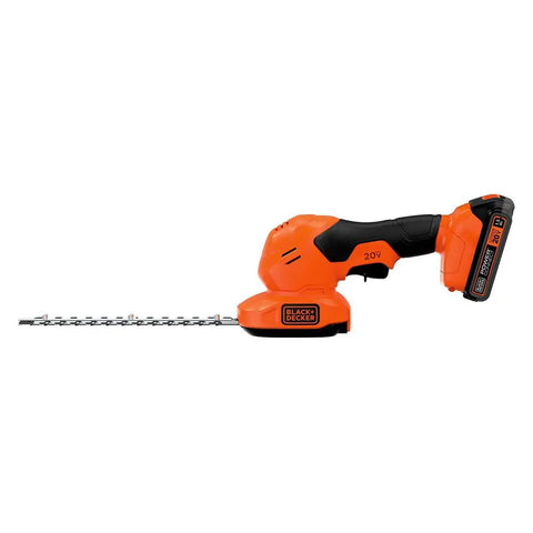 Side view of Lightweight Cordless Hedge Shear Kit With Three Eighth Inch Cut, Interchangeable Blades, 20V Max PowerConnect