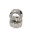 12mm Shaft Collar Lock Ring from 12 Pack, Nickel Plated Carbon Steel, Silver Finish, Ideal for Lead Screws, 3D Printers, CNC Projects