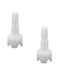 Two Pack Replacement Axle Stem For Formula Pro Advanced Compatible Parts FRP0046 44 mm white plastic