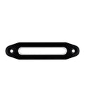 Black Silver Billet Aluminum 10 Inch Hawse Fairlead For ATV UTV And Truck Universal 10 Inch Bolt Mount Protects Synthetic Winch Rope Fits 8000 To 15000 Lbs Systems From KFI Ramsey, front view