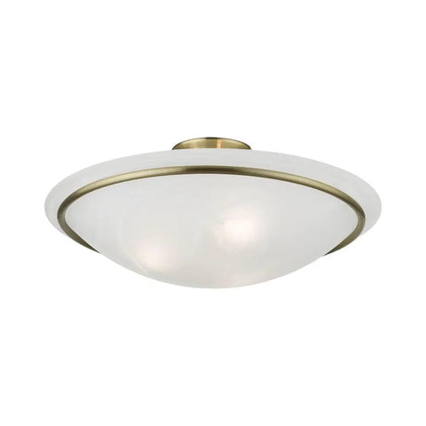 Newburgh 3 Light Ceiling Mount In Bronze, Transitional Style Ceiling Fixture With Steel Construction, alabaster glass shade