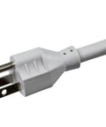 Close-up of plug from Eight Outlet Rotating Surge Protector Power Strip With 2160 Joules UL Rated Grounded And Protected Light Indicator
