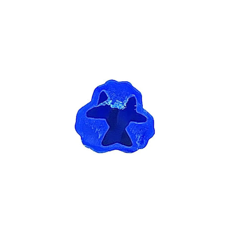 Heavy Duty Expanding Plastic Screw Anchors Tough As Nails For Concrete Tile And Masonry With Bulletproof Grip close-up of blue anchor