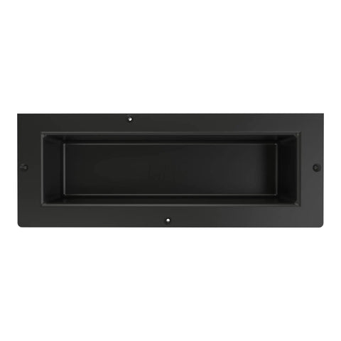Recessed Ledge Shower Shelf 16 Inch Wide 6 Inch High Black Ready To Tile Surface Shaving Step For Legs And Bath Area Durable Shower Accessory Built In Shaving Platform And Easy Maintenance