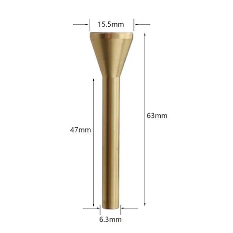 Hella Precise 10 Piece Brass Router Guide Bushing Set Featuring Slick Template Base Plate And Rock Solid Centering Pin, brass bushing detail.
