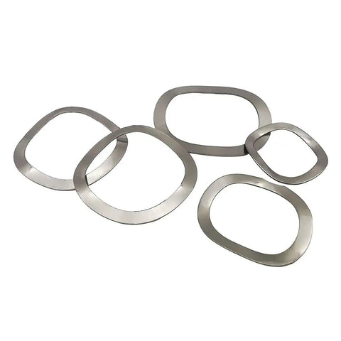 Hella Tough Stainless Steel Wave Spring Washer Assortment Kit Holds 145 Pieces From M3 To M27 with various sizes visible.