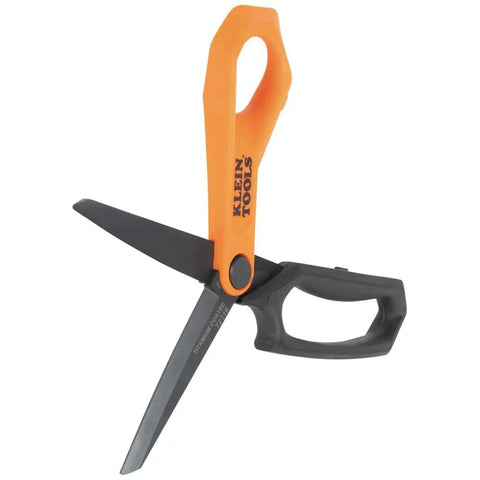 Titanium-Coated Professional Scissors For Heavy-Duty Cutting, Stainless Steel Shears For Sheet Metal, Leather And Other Tough Materials