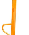 Compact Magnetic Lid Lifter That Cracks Open Tough Manhole Covers Without Breaking A Sweat While Hauling Up To 150 Pounds Thanks To Strong Neodymium Magnets And Solid Aluminum Frame In Orange, 34in height with rubber grip handle.