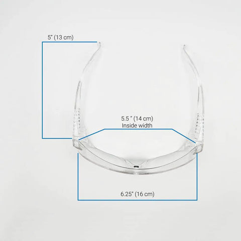Kickass Clear Safety Glasses Engineered To Fit Over Prescription Frames Hella Comfy For Job Site And Lab Tasks Legit Eye Guard With Scratch Resistant Lenses 6 Pack dimensions 5 inch height 5.5 inch width 6.25 inch depth
