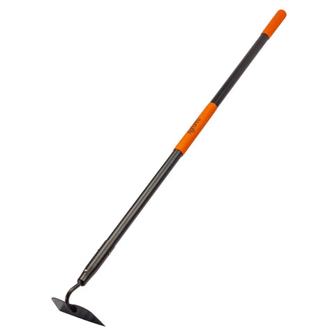 Heavy Duty Garden Hoe For Quick Weeding with 58 Inch Fiberglass Handle and Forged High Carbon Steel Blade