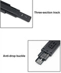 Heavy Duty Soft Close Drawer Slides With Full Extension Metal Glides Side Mount For File Cabinets And Dressers 400mm 16in Black Drawer Rails