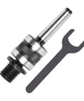 Live Tailstock Chuck Adapter 1 Inch 8 TPI Thread Converts 2MT Morse Taper To Threaded Live Tailstock Steel With Internal Roller Bearings