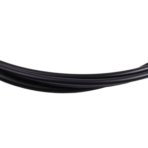 Close-up of 18 Foot CCX20518 Control Cable Replacement For 1979 And Later Johnson Evinrude Outboard Motors Black Heavy Duty Marine Cable
