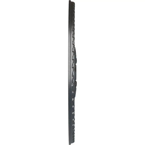 Side view of Bradford Pewter Ceiling Medallion 32 5/8 Inch Outside Diameter 2 Inch Projection 6 5/8 Inch Canopy Lightweight No Brainer Install