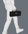 Person carrying 2Go 3 Tool Box Grab And Go Portable Tool Organizer Case for Bits and Drivers, illustrative setting.