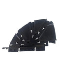 XD Positioning Fin For Underwater Cameras - Adjustable Fin For XD Systems, durable waterproof black plastic, side view.