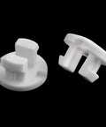 Top Shelf White Bottom Rail Cord Cover Buttons For Horizontal Blinds Repair, Pack Of Twelve Heavy Duty Tape Lock Plugs for DIY fixes