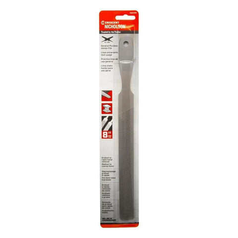 8 Inch Rectangular Hand File With Double Cut On One Side And Single Cut On The Other For Fast Material Removal and Finishing