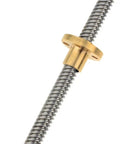 DIY Friendly 3D Printer Vertical Screw Rod Kit with T8 Lead Screw 2mm Pitch, Brass Nut, Stainless Steel Shaft