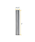 Hardened Steel Dowel Pins 1/2 Inch Heat Treated Precision Alignment Pins, 4 Pack For Hinges, Joints, Fixtures And Machine Assembly