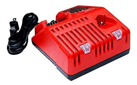 Red charger for 18V Cordless Knockout Tool Kit With Die Set, Force Logic Hydraulic Pump Delivers Up To 10 Tons