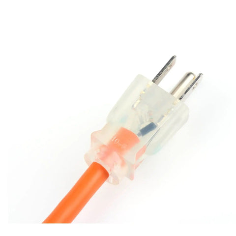 Close-up of plug for 80 Foot Plug In Pipe Heating Cable Kit For Freeze Protection With Built In Thermostat 560 Watt Heat Tape For Water Pipes