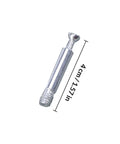 24 Piece Furniture Cam Lock Screws Set For Cabinet And Furniture Assembly with measurement in silver aluminum alloy