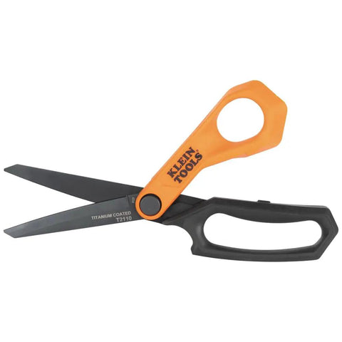 Titanium-Coated Professional Scissors For Heavy-Duty Cutting, Stainless Steel Shears For Sheet Metal, Leather And Other Tough Materials