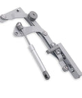 Smooth Pneumatic Lift For Overhead Cabinets With Vertical Swing Action Stay Strut Mechanism, hydraulic cylinder, silver finish