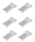 Six Pack Childproof Window And Cabinet Safety Locks With Keyless Design For Home Use White ABS Construction Easy Install