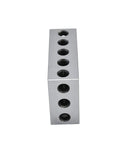 Precision Machinist Milling Blocks Two By Four By Six Inch Hardened Tool Steel Work Holding Set with six clamping holes.