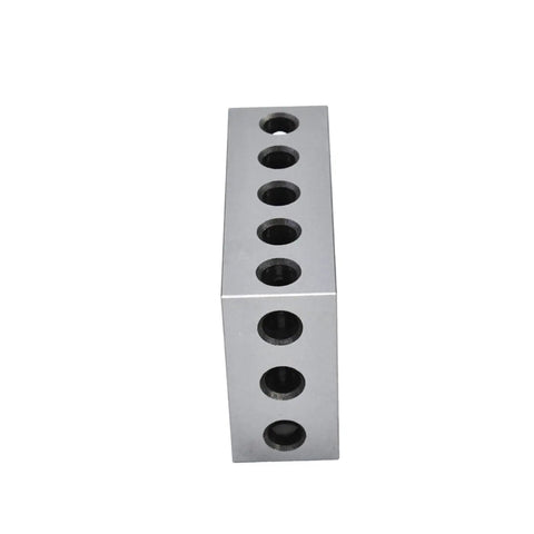 Precision Machinist Milling Blocks Two By Four By Six Inch Hardened Tool Steel Work Holding Set with six clamping holes.