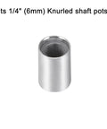 Knurled Aluminum Potentiometer Knob 6mm Shaft Fits Quarter Inch Pots Rotary Volume Control Knob 10mm By 15mm Replacement Audio Knob