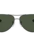 Carbon Fiber Frame Polarized Aviator Sunglasses For Men Dope Lightweight Durability With Gunmetal Finish And Dark Green Lenses